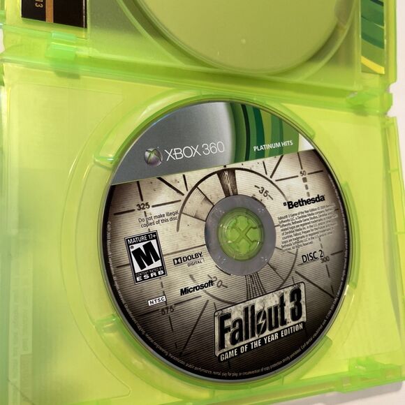 Fallout 3 GOTY + Fallout New Vegas Ultimate Edition Microsoft Xbox 360 Bundle - Picture 5 of 7